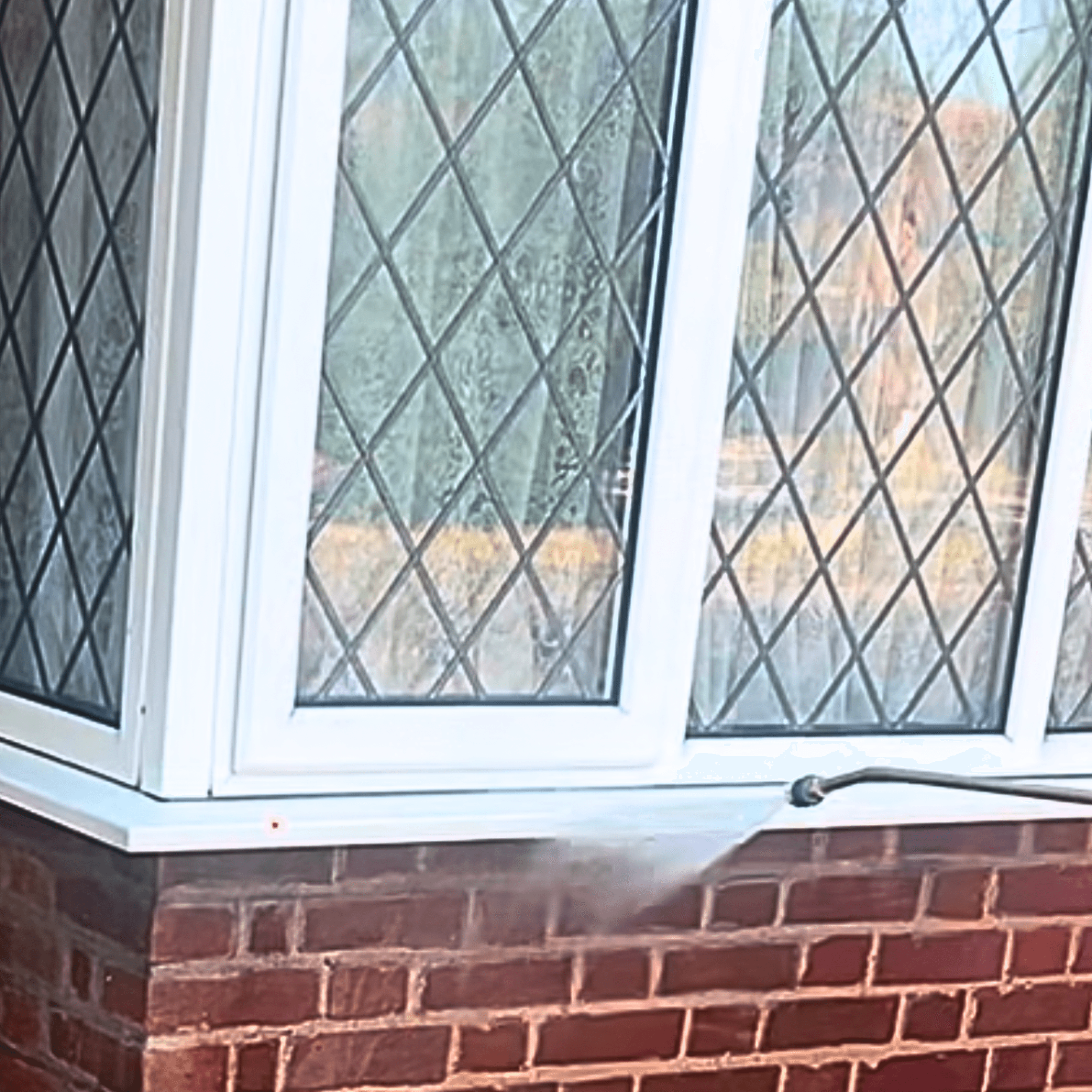 UPVC cleaning in action